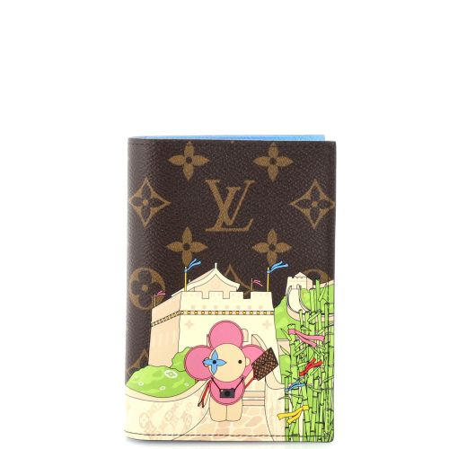 Passport Cover Limited Edition Vivienne Xmas Monogram Canvas