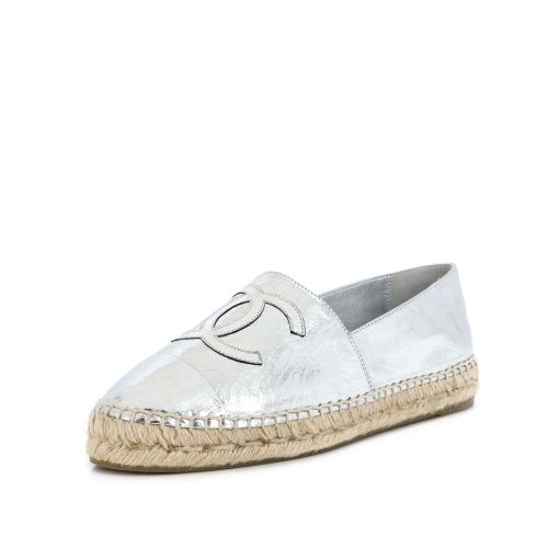 Women's CC Cap Toe Espadrilles Leather