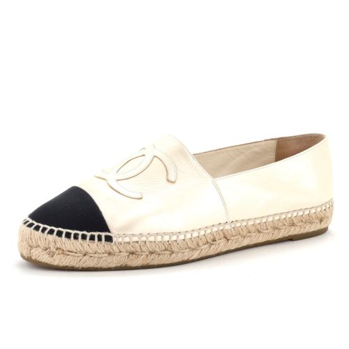 Women's CC Cap Toe Espadrilles Leather