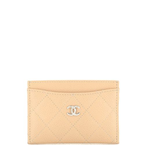 Classic Card Holder Quilted Caviar