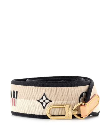 Logo Shoulder Strap Jacquard Wide