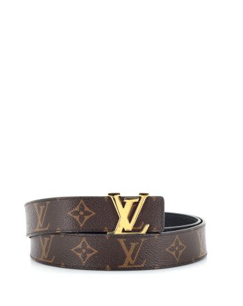 LV Initiales Reversible Belt Monogram Canvas and Leather Medium 85