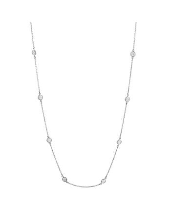 Elsa Peretti Diamonds By The Yard 20 Stone Necklace Platinum and Diamonds