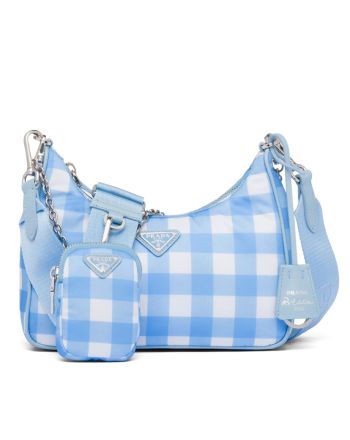 Prada Re-Edition 2005 Printed Re-Nylon Bag 1BH204 Blue