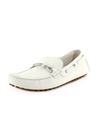 Men's Driver Moccasin Loafers Monogram Leather