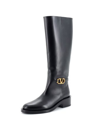 Women's VLogo Knee-High Boots Leather